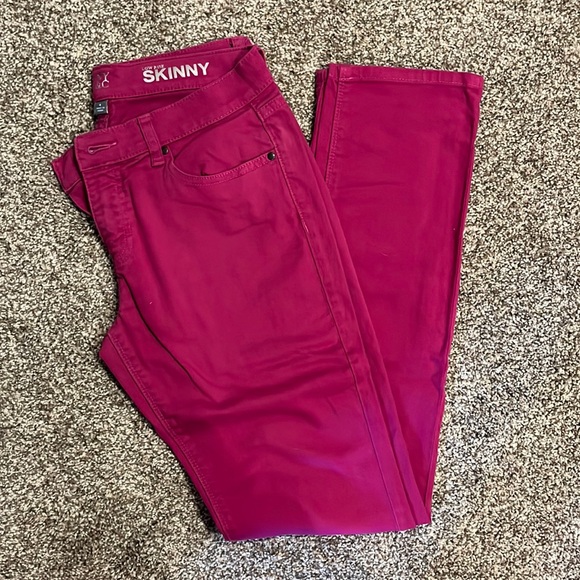 NY&C low rise skinny jeans size 4 pink - Picture 1 of 2